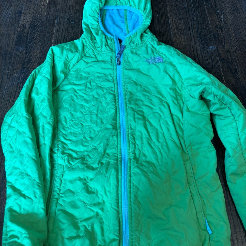The North Face Kids Green Puffer Jacket